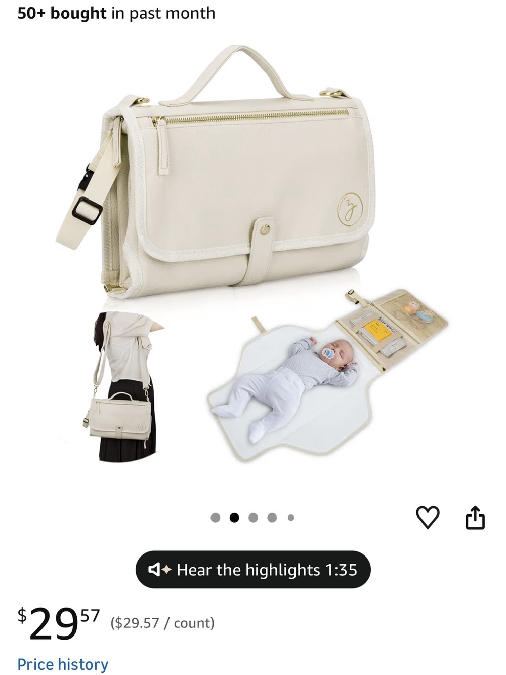 Travel Diaper Changing Pad Bag